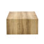 Rehaussez votre espace de vie avec cette table basse moderne en panneau de fibres à densité moyenne qui met en valeur des motifs de texture de bois clair et doux. Il se caractérise par un design élégant. 39,3 * 21,7 * 11,8.-1031696954-1031696902