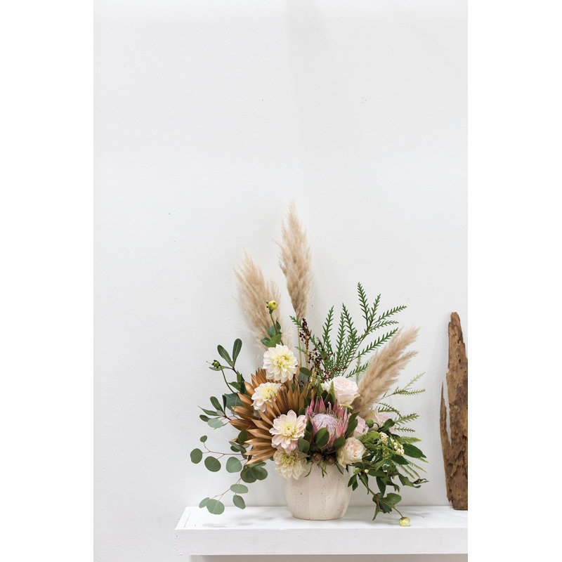 Pot à fleurs en céramique Christi Bona, H 6 po x l 7,5 po x P 7,5 po