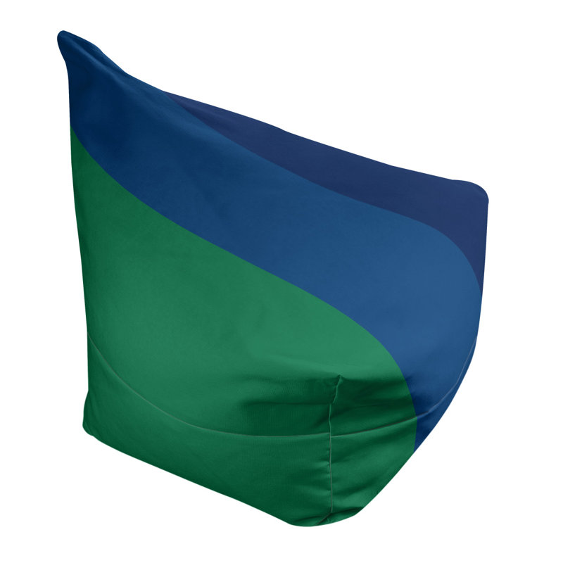 Sac de pois classique, H 30 po x l 27 po x P 27 po, Vert / bleu céruléen / bleu