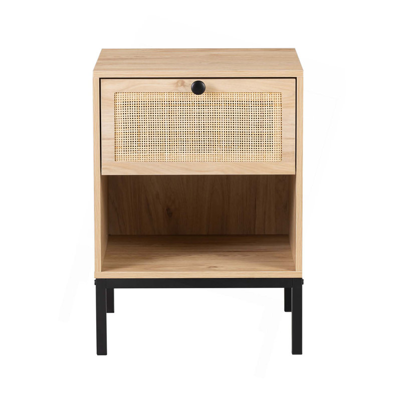 Armoire de chevet avec tiroir 2 pièces