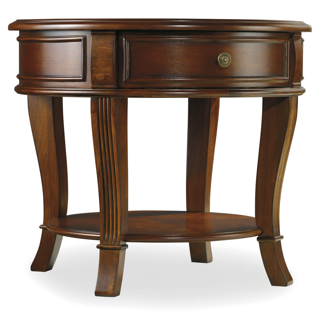 Brookhaven Solid Wood End Table with Storage Hooker Furniture