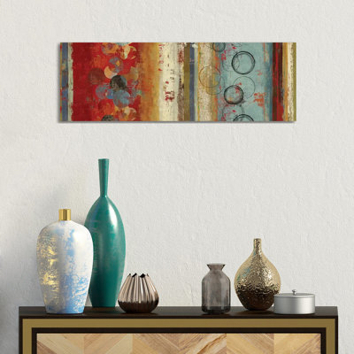 Field Of Blue by Tom Reeves - Wrapped Canvas Panoramic Print