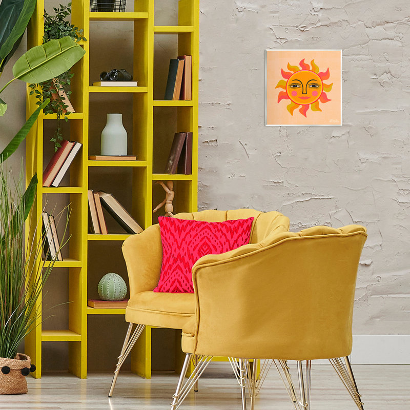 Art mural rétro Boho Sun par Carrie Cantwell
