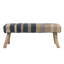 Banc rembourré en laine Murim Kilim