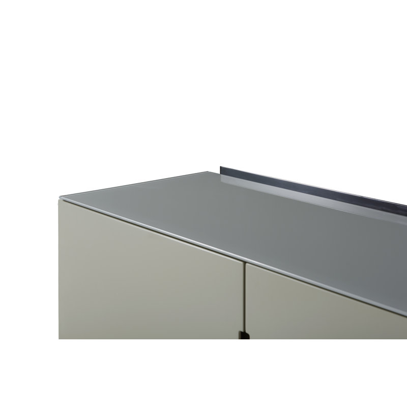 Nicholls Sideboard, Matt Grey/Dark Chrome