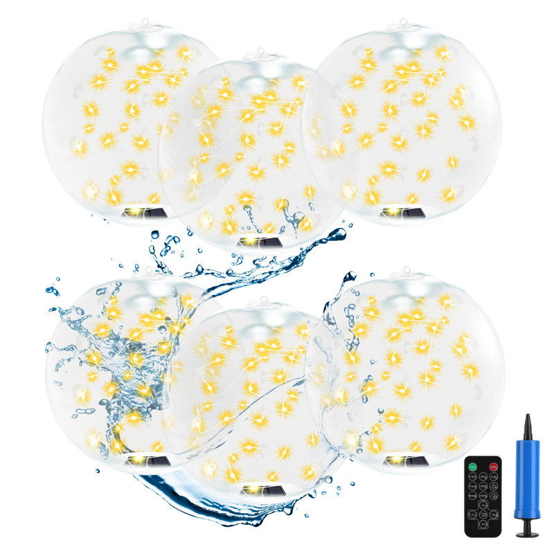 14in Solar Floating Pool Lights CE/FCC/UKCA Certified, 6