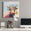 «Groovy Cow and Sky» - peinture sur toile tendue-1705340671