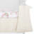 Rain-boho 3 Pc Crib Set, Light Peach & Rainbow Print 1