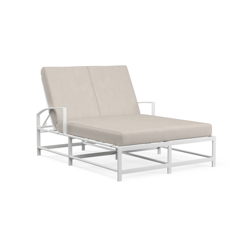 Bristol Double Chaise, Canvas Flax Sunbrella®