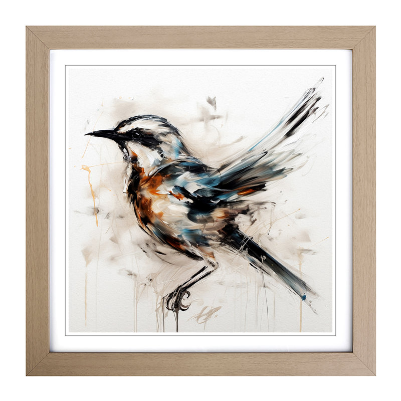 Single Picture Frame Print on Wood, Oak