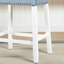 De 2 tabourets de hauteur de comptoir, velours bleu avec siège de selle, 2 tabourets Allure délavés, 2 sièges, effet blanchi-1189831052