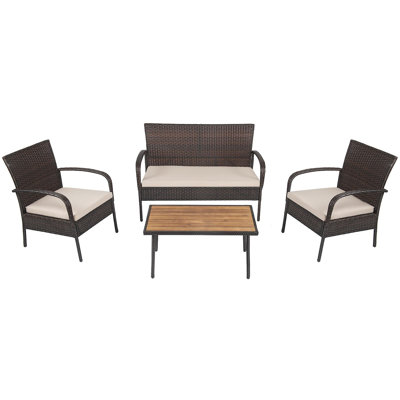 Acacia 4 - Person Patio Conversation Set with Cushions