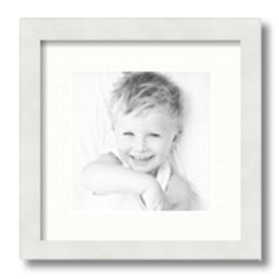 Cadre photo blanc satiné 8 po x 8 po Latitude White