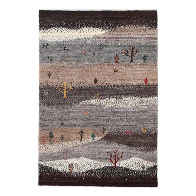 Fine Hand knotted Persian Gabbeh 2'9"X 4'3"