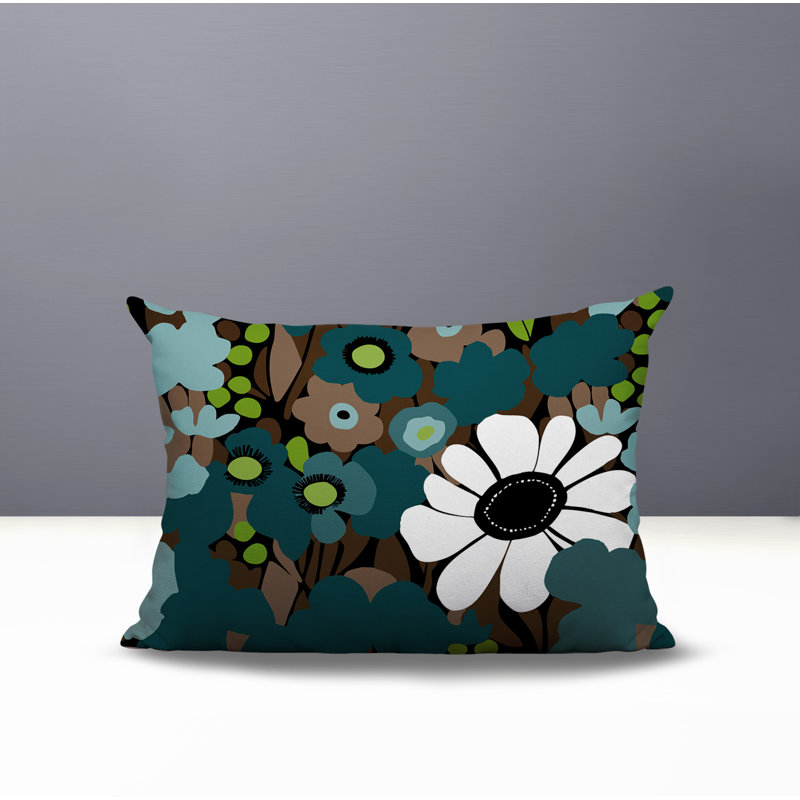 Coussin Maya, Rectangle H 14 po x l 20 po, Émeraude