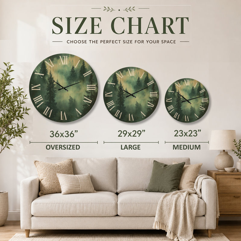 Horloge murale Wilderness, Medium