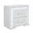 SILVER NIGHTSTAND WITH LED LIGHTS