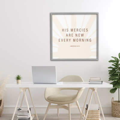 His Mercies Are New Framed Giclee, design by SD Graphics Studio