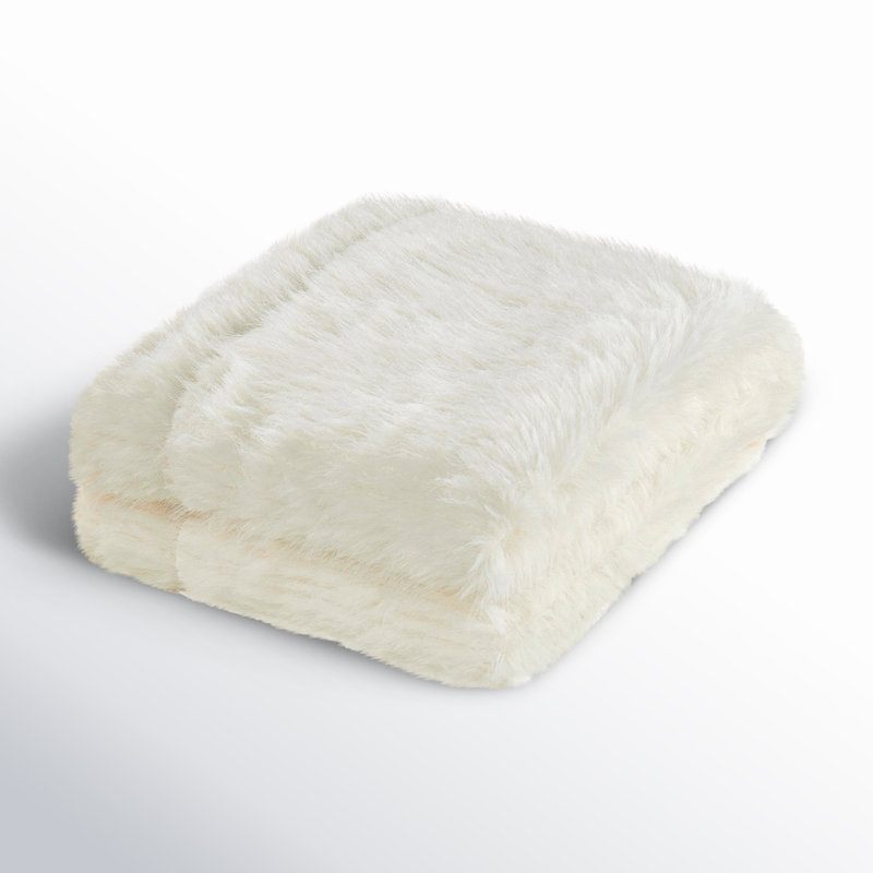 Bisa Faux Fur Throw, 50" x 60"