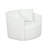 Rory White Sherpa Swivel Accent Chair