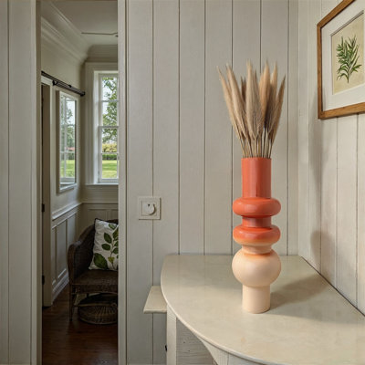 Vase en métal émaillé