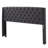 Linen Upholstered Button Tufted Wingback King Headboard