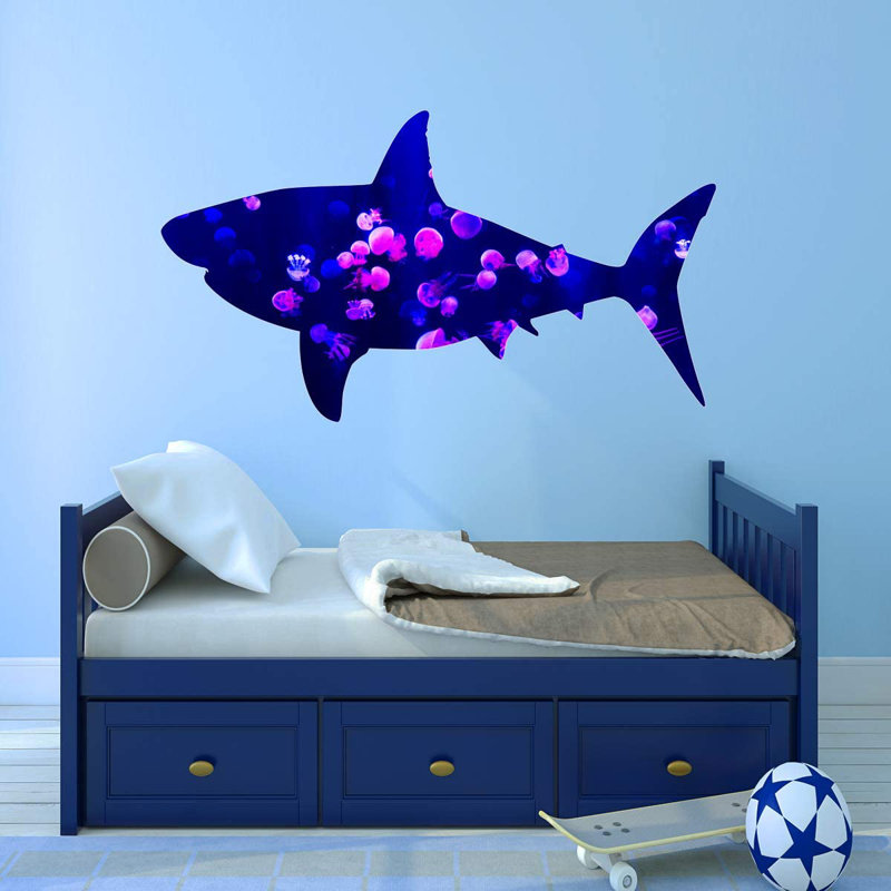 Adhésif décoratif océan sous-marin Charmayne, H 24 po x l 44 po