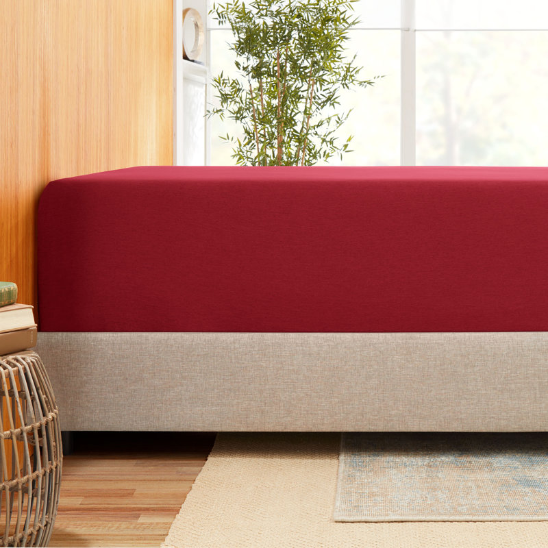 Premium Microfiber Fitted Sheet, California King Fitted Sheet, Burgundy Red