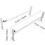 VEVOR Van Roof Ladder Rack, 2 Bar Alloy Steel Ladder Racks