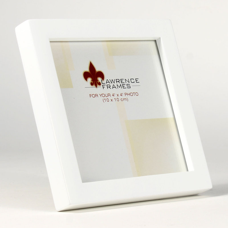 Cadre photo galerie en bois Horne, 4 po x 4 po, Blanc