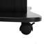 Chariot mobile pour ordinateur portable, bureau d'ordinateur assis avec support avec tiroir, support de bureau à hauteur réglable avec plateau pivotant et rangement
