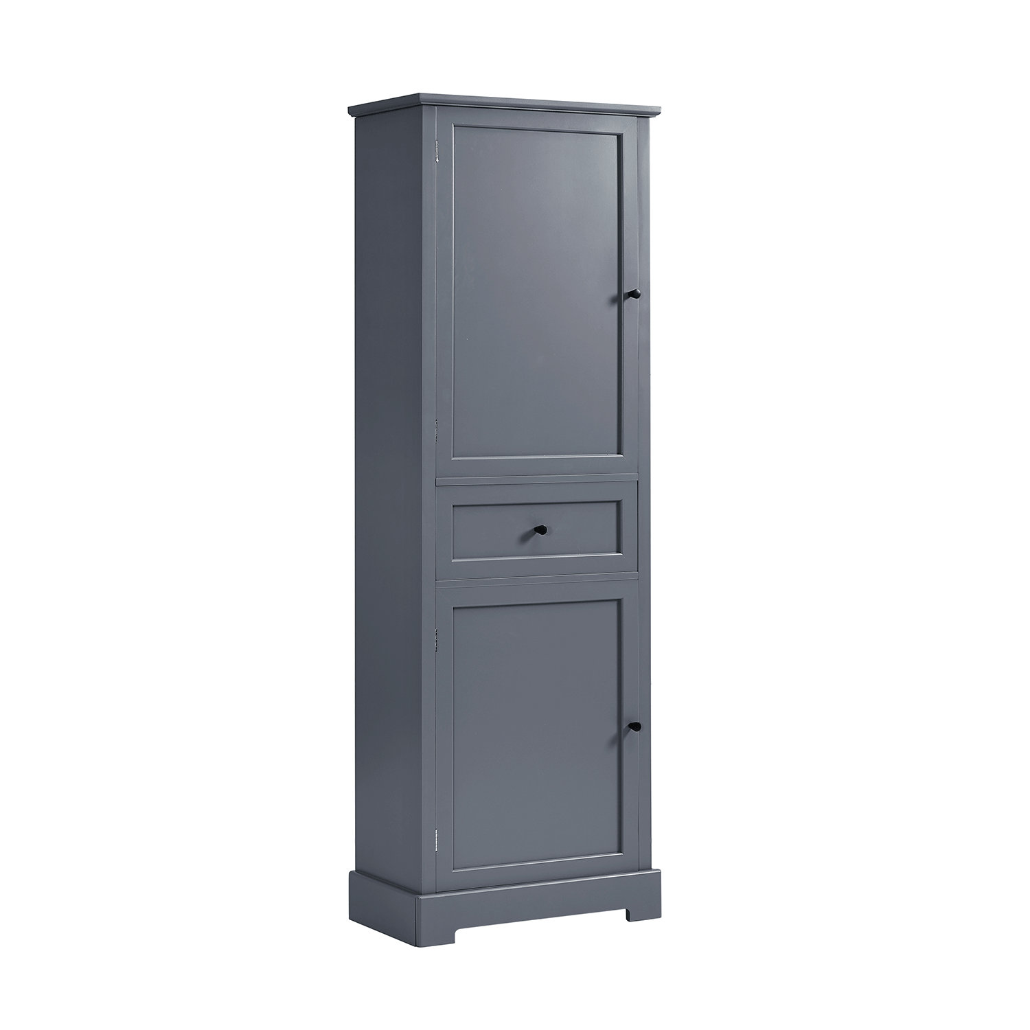 Wildon Home® Bathroom Storage Cabinet With Two Doors And Drawers, Gray ...