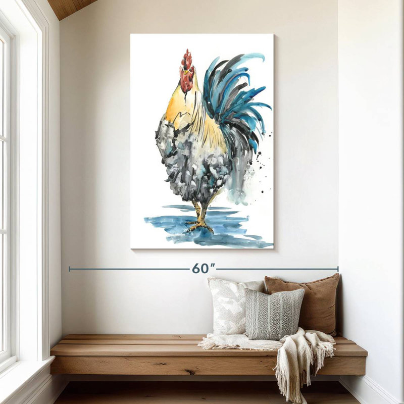 Brampt Rooster Splash II, 48" H x 32" W