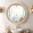 Frostley  Round Wood Wall Mirror with Beaded Detailing-1353079419