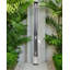 BUENOS Solar Powered Temperature Controlled Stainless Steel Free Standing Outdoor Shower and Footwash Spout