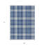Tapis extérieur lavable à carreaux bleu marine et ivoire 9 pi x 12 pi