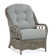 Chaise avec accoudoirs en rotin Everglade
