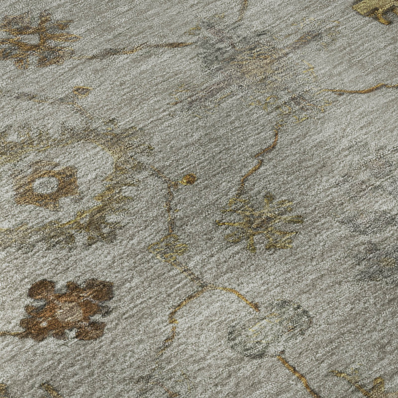 Premium Machine Washable Mayfield AMF2045 Global Rug, 8' x 10', Taupe