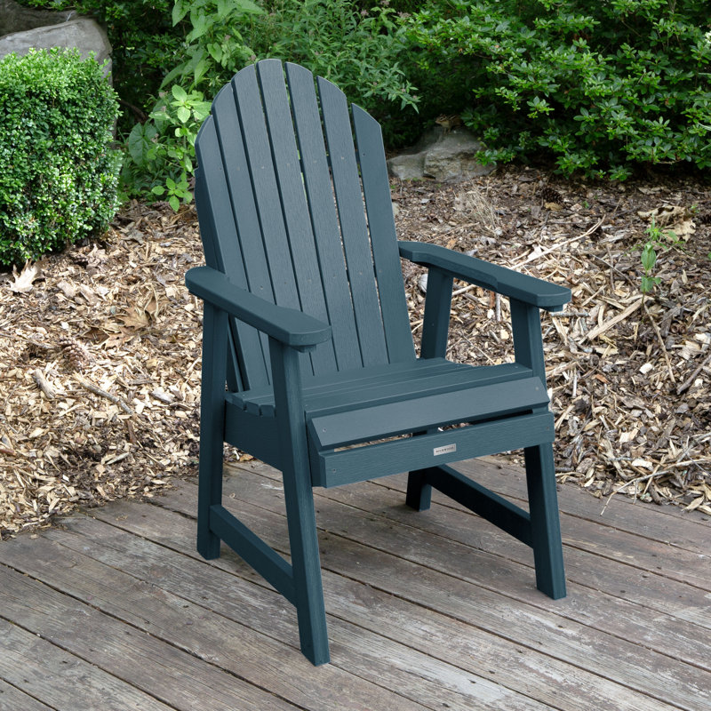 Anette Outdoor Adirondack Chair With Table, Nantucket Blue