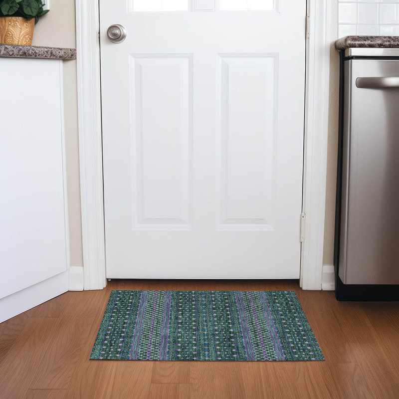 Tapis de porte Emblyn, Rectangle 1 pi 8 po x 2 pi 6 po
