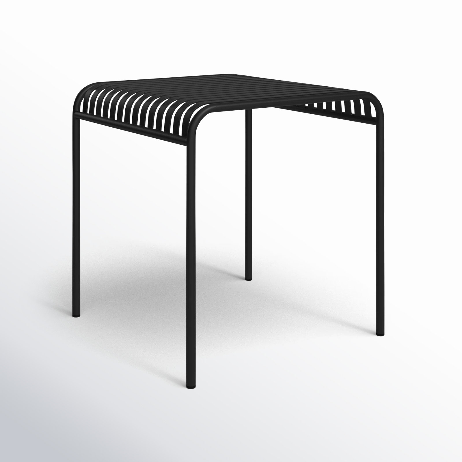 Abra 28" Patio Dining Table, Black