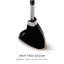Brosse de toilette avec panier, acier inoxydable (noir)-130135959
