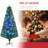 6' Tall Douglas Fir Pre-Lit Artificial Christmas Tree With Realistic Branches, 24 Multi-Colour LED Lights, Fibre Optics And 230 Tips