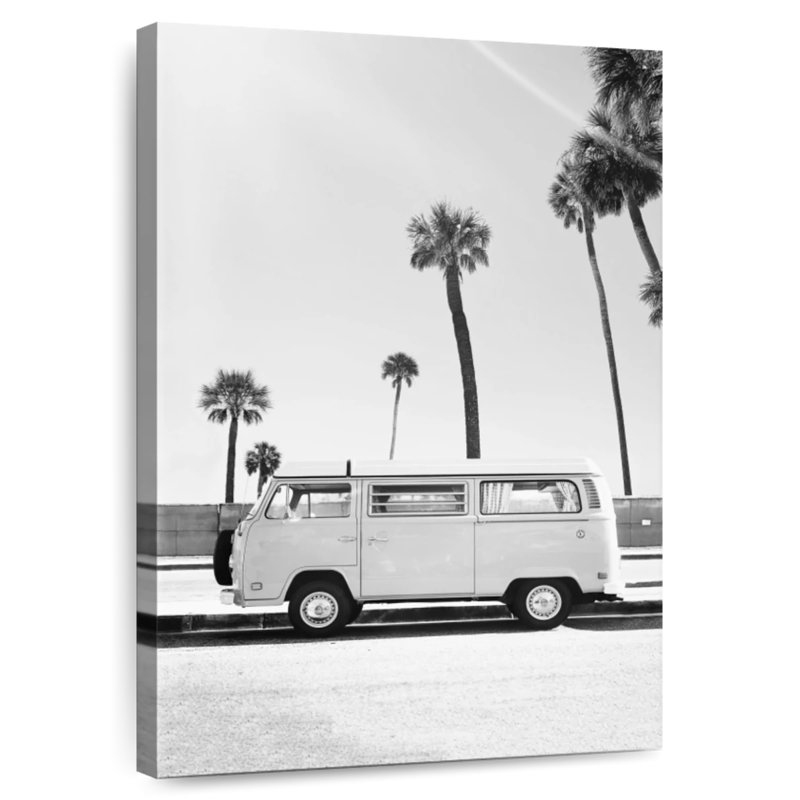 Mehar Van en noir et blanc, H 48 po x l 32 po