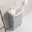 Meuble-lavabo compact avec lavabo en céramique Marinino-112619216