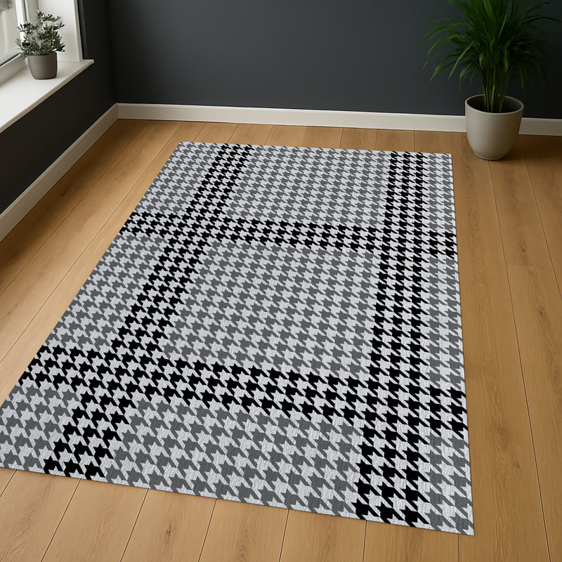 Geometric Area Rug, Runner 70 x 140 cm