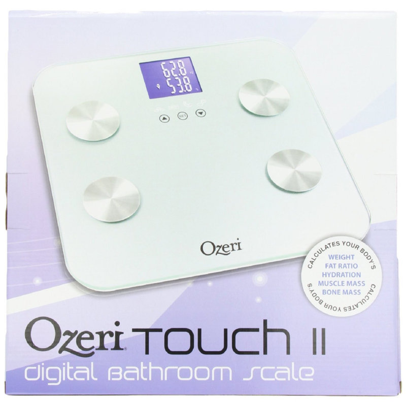 Ozeri Digital Bathroom Scale, White