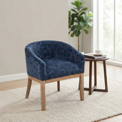 Fauteuil de salle à manger capitonné de style tonneau avec accoudoirs, fauteuil d'appoint moderne du milieu du siècle pour la cuisine, le salon, le restaurant et le bureau à domicile