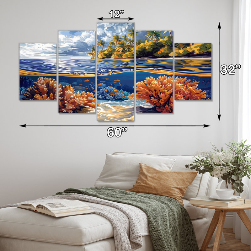 Sanabria - Coral Wall Decor Set
