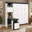 Lit escamotable Kazuko (grand lit/lit double) avec bureau, étagères de rangement et placards-1045289871